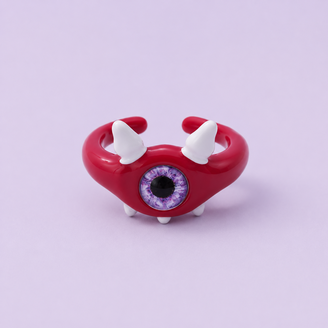 Lil' Purple Eyed Monster Ring